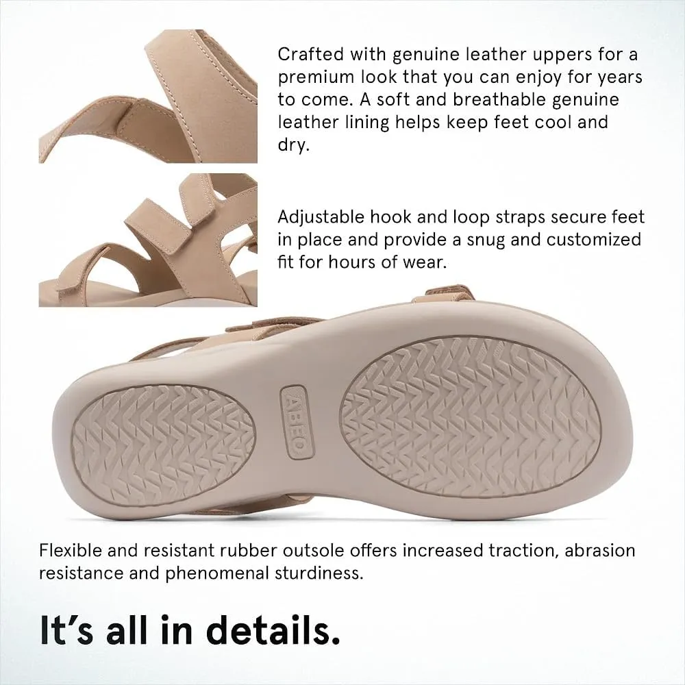 ABEO Oasis Women's Sandals | Metatarsal Support | Orthopedic Arch Support Comfort Sandals With Built-In Metatarsal Pads