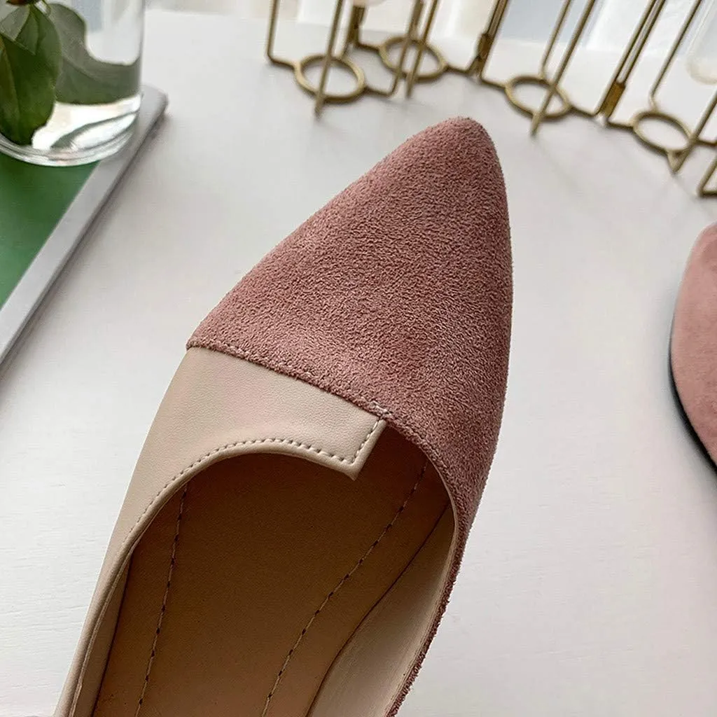 Aniywn Women's Pointed Toe Slip On Comfort Loafer Flat Comfortable Driving Office Loafer Shoes Ballet Flats