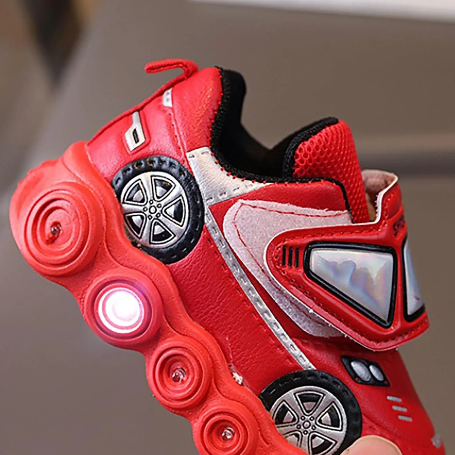 Baby Toddler Boys Girl Led Light Up Casual Shoes Kids 𝗖artoon Rabbit Luminous Sport Flat Sneakers Sports Walking