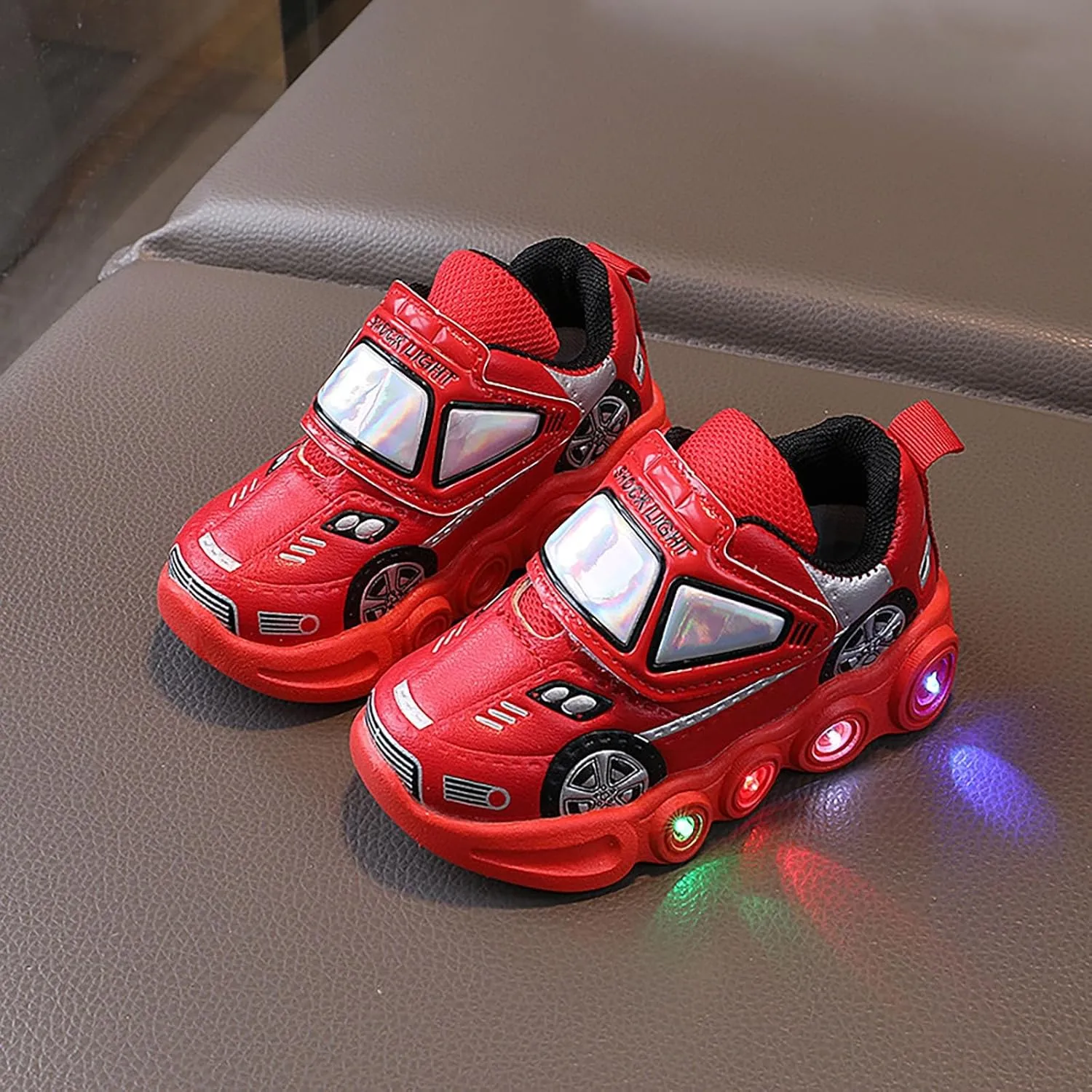 Baby Toddler Boys Girl Led Light Up Casual Shoes Kids 𝗖artoon Rabbit Luminous Sport Flat Sneakers Sports Walking