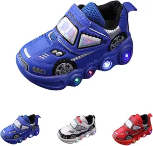 Baby Toddler Boys Girl Led Light Up Casual Shoes Kids 𝗖artoon Rabbit Luminous Sport Flat Sneakers Sports Walking