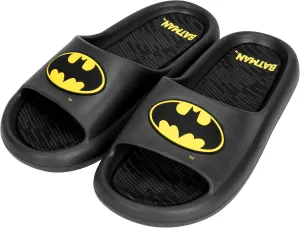 Batman Logo Men's Cloud Comfort Foam Slide Sandals, EMBT7150MM