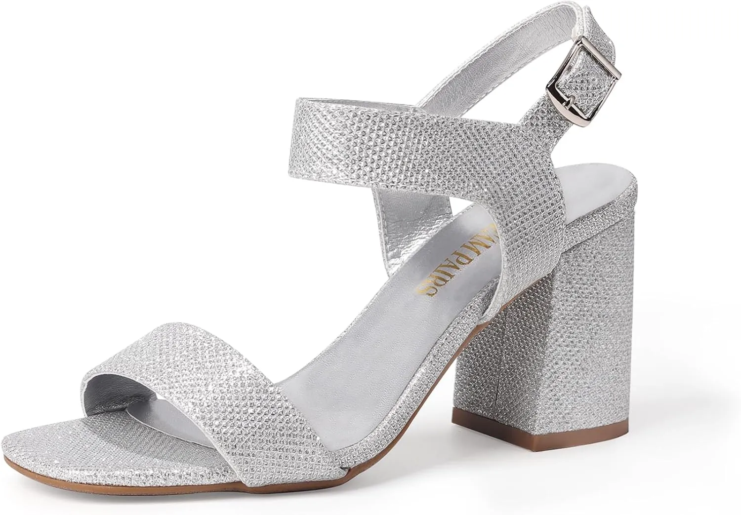 DREAM PAIRS Women's High Chunky Heels Square Toe Block Ankle Strap Dress Comfort Sandals