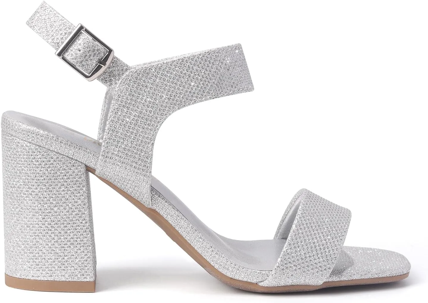 DREAM PAIRS Women's High Chunky Heels Square Toe Block Ankle Strap Dress Comfort Sandals