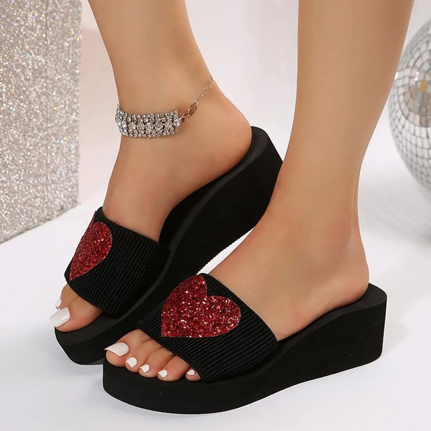 Fashion Thick Bottom Sandals for Women Summer Platform Comfortable Low Wedges Sandal Casual Sandals for Women