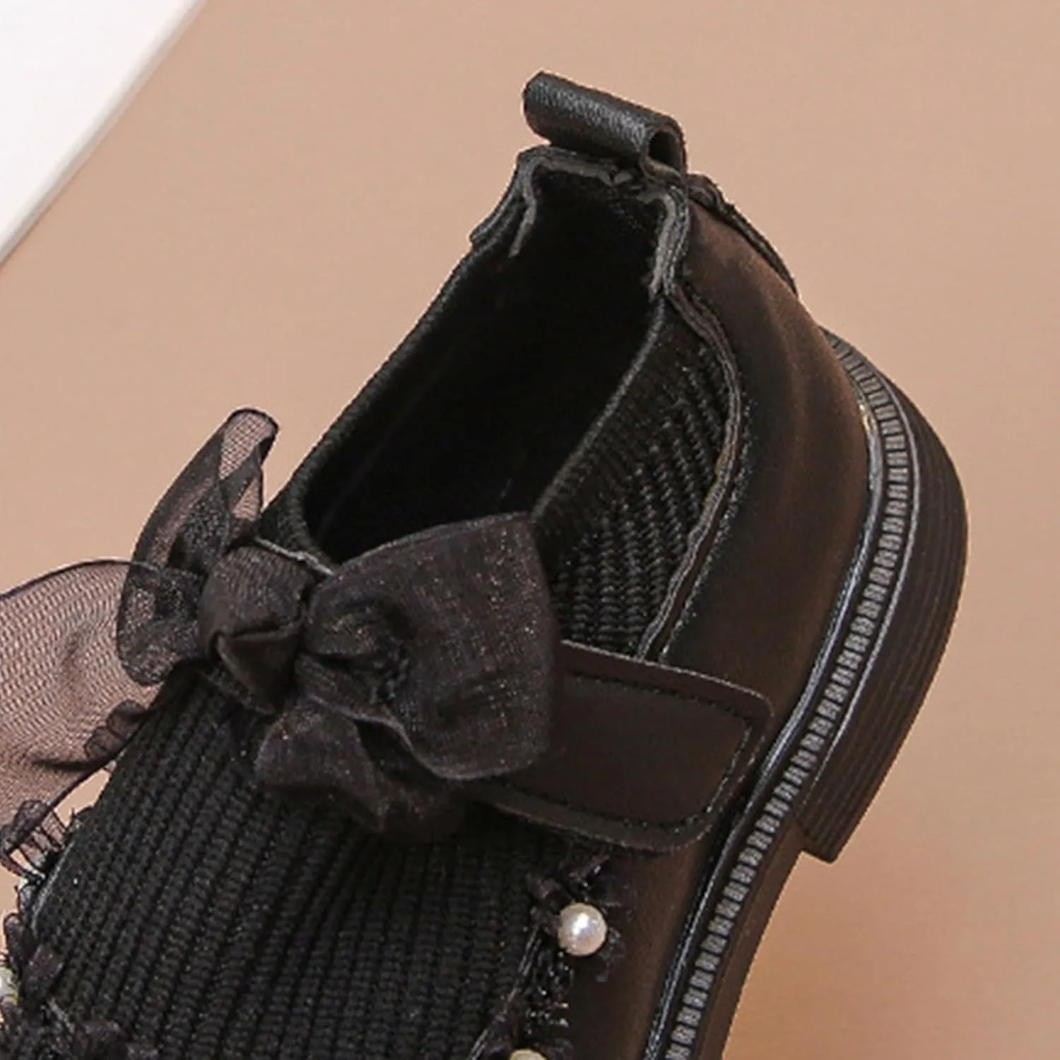Girls Kids Leather Sneakers Toddler Girl High Toe School Sequins Shoes Childrens Soft Sole Ankle Loafers 𝐖aterproof