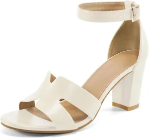 Heels for Fashion Women Wedding: Comfortable Womens Heeled Sandals for Party - Dressy Prom Ladies Buckle Shoes