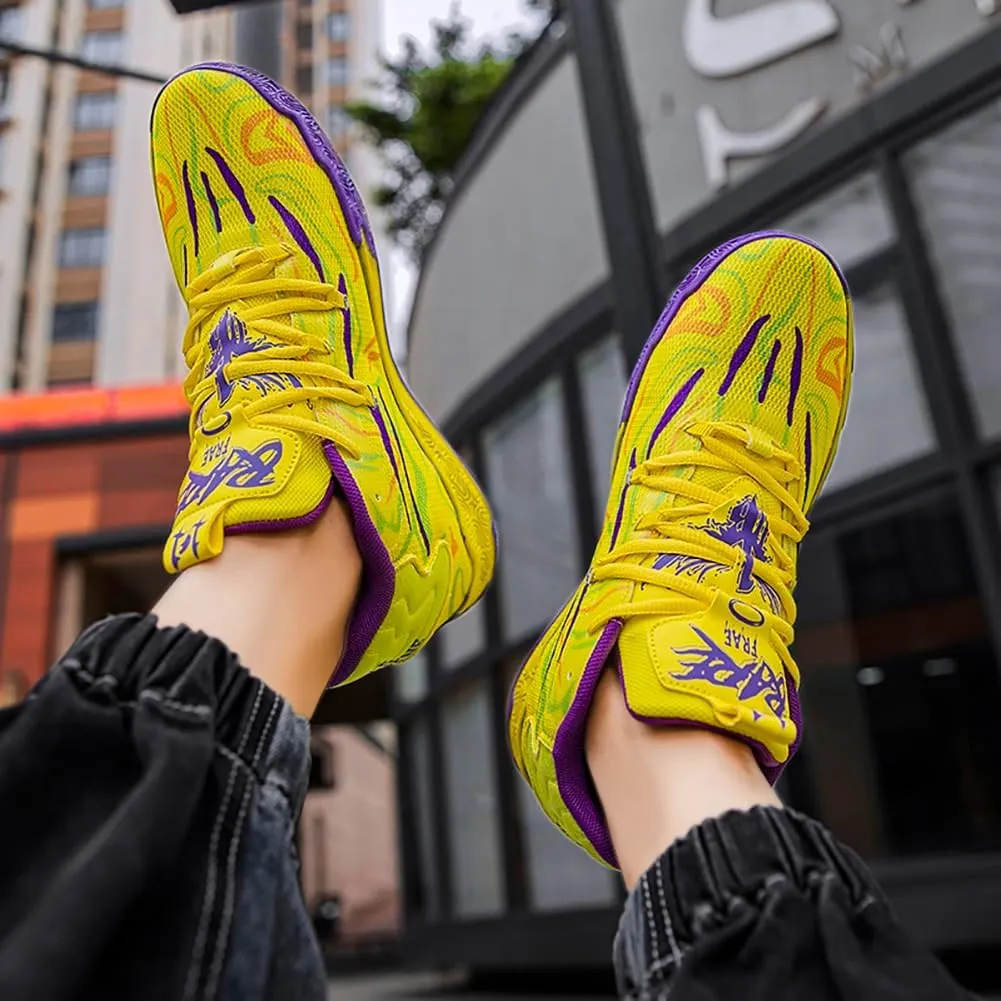 High top Neutral Basketball Shoes Men's Shoes Women's Shoes Super Light Sneakers wear Resistant high top Graffiti Style Combat Shoes Couple Style