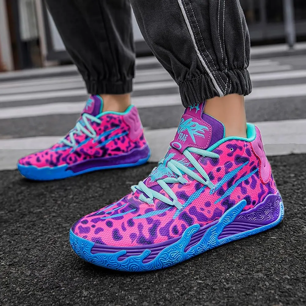 High top Neutral Basketball Shoes Men's Shoes Women's Shoes Super Light Sneakers wear Resistant high top Graffiti Style Combat Shoes Couple Style