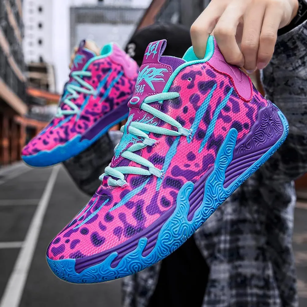 High top Neutral Basketball Shoes Men's Shoes Women's Shoes Super Light Sneakers wear Resistant high top Graffiti Style Combat Shoes Couple Style
