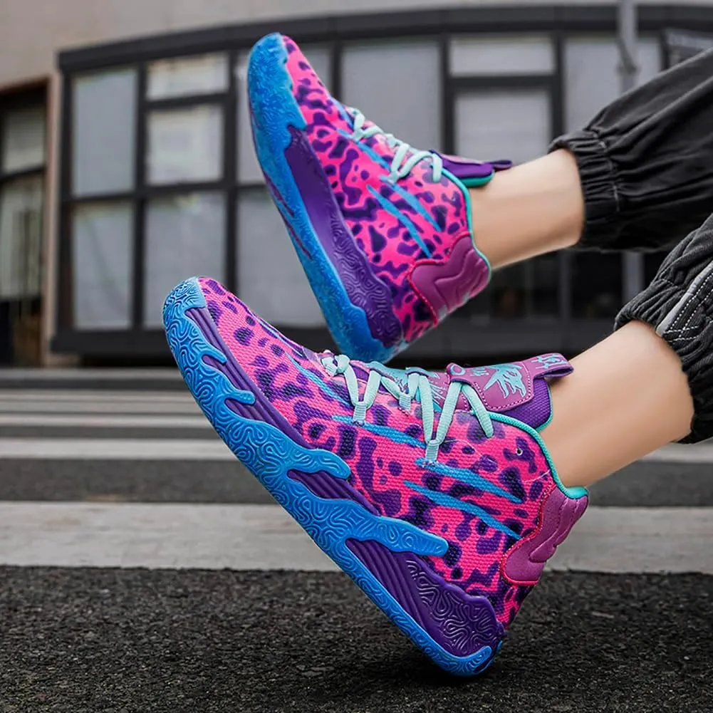 High top Neutral Basketball Shoes Men's Shoes Women's Shoes Super Light Sneakers wear Resistant high top Graffiti Style Combat Shoes Couple Style