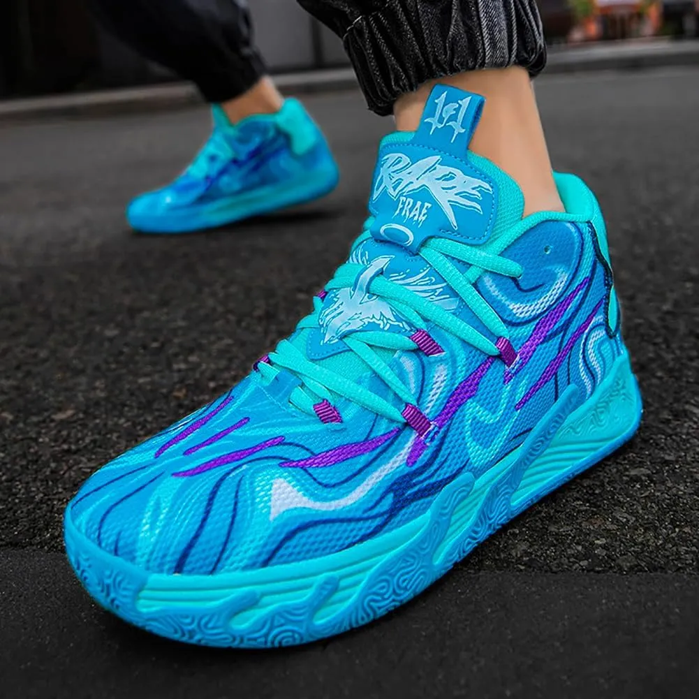 High top Neutral Basketball Shoes Men's Shoes Women's Shoes Super Light Sneakers wear Resistant high top Graffiti Style Combat Shoes Couple Style