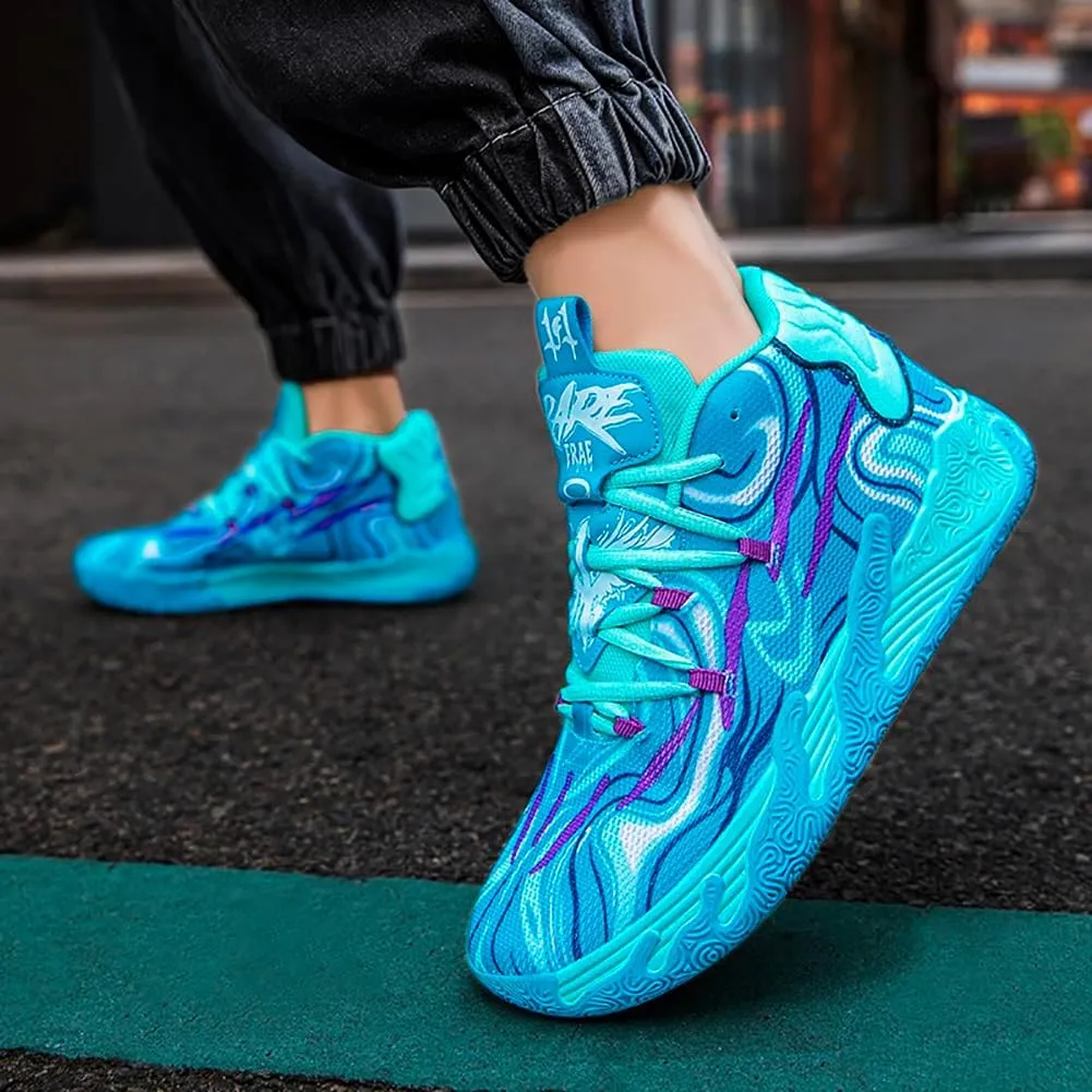High top Neutral Basketball Shoes Men's Shoes Women's Shoes Super Light Sneakers wear Resistant high top Graffiti Style Combat Shoes Couple Style