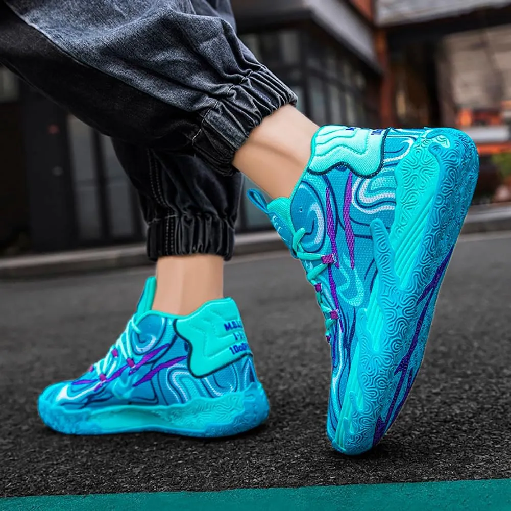 High top Neutral Basketball Shoes Men's Shoes Women's Shoes Super Light Sneakers wear Resistant high top Graffiti Style Combat Shoes Couple Style