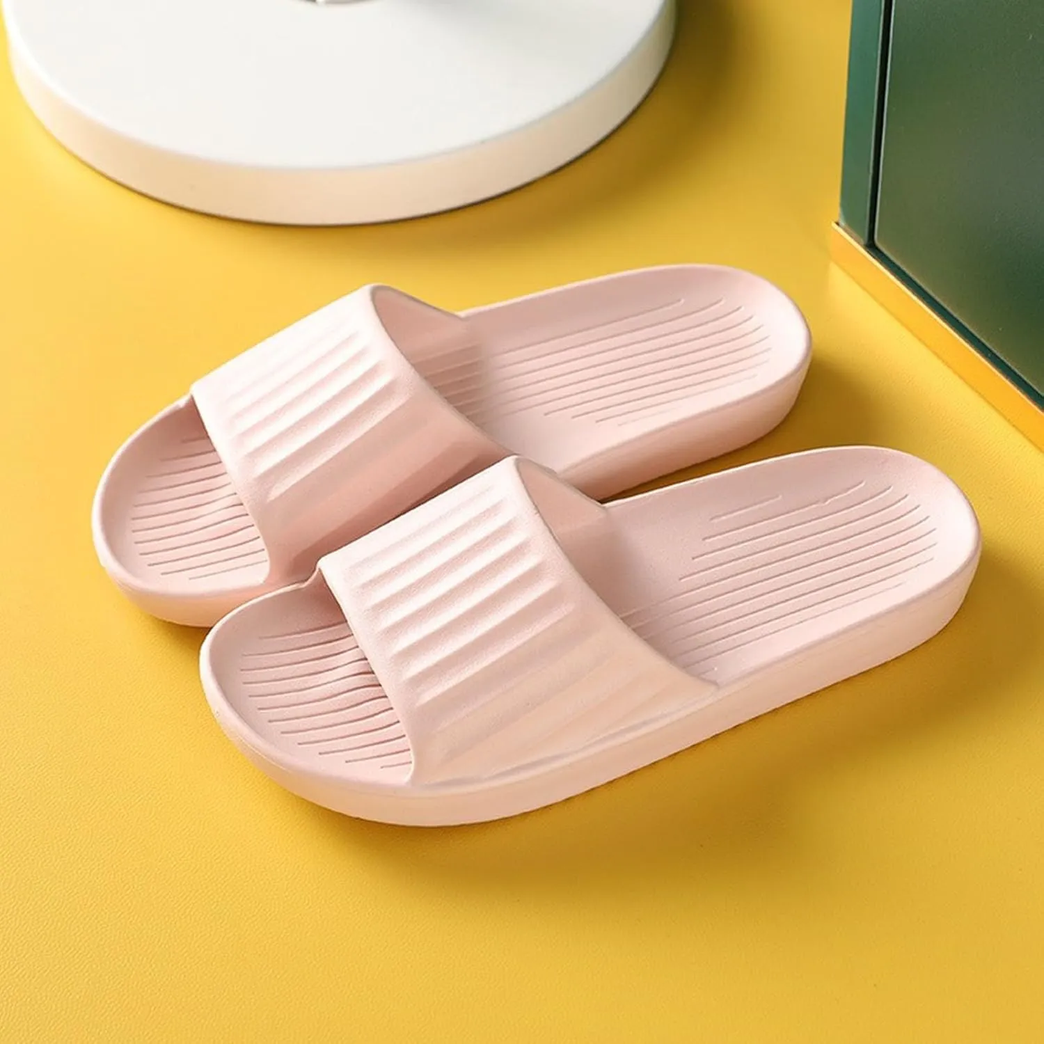 Indoor Slippers Non Slip Quick Drying Bathroom Slippers for Women Men Bathroom for Men Women Home Slides
