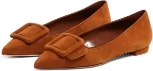 JORISTIMO Women's Ballet Flats Pointed Closed Toe Pumps Low Heels Mary Jane Slip On Dressy Flats