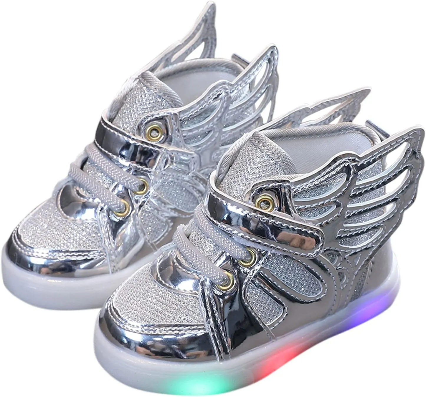 Kids LED Light Up Shoes USB Rechargeable Unisex Boys Girls LED Sneakers Cool Flashing Top Sneakers Luminous Shoes