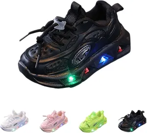 Kids Light Up Shoes with USB Charging Flashing LED Sneakers High Top Luminous Dancing Shoe for Boys Girls Unisex