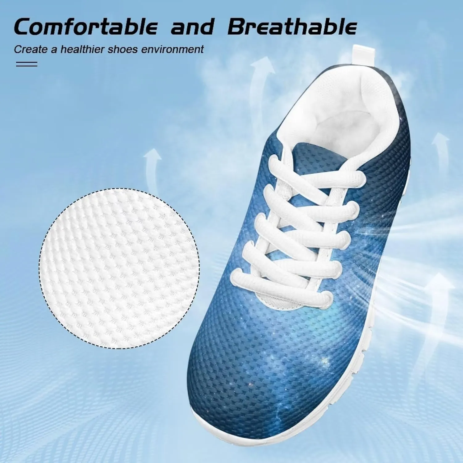 Kids Running Shoes Kids Lightweight Breathable Sneakers Lace-up Tennis Athletic Shoes for Teen Boys,Black