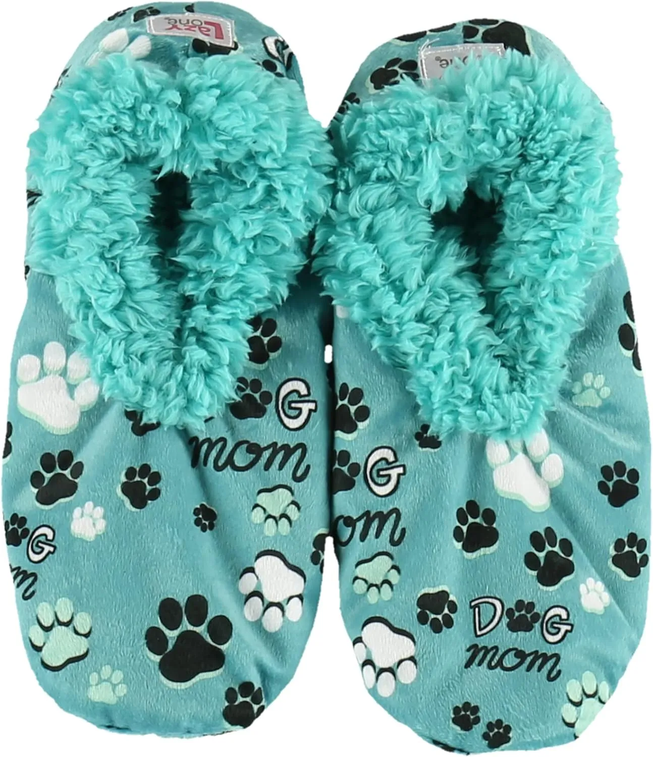 Lazy One Fuzzy Feet Slipper Socks for Women, Cute Fleece-Lined House Slippers, Cute Dog & Cat Design