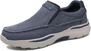 Light Sneakers for Men Casual Shoes Low Top Slip on Breathable Canvas Walking Shoes Comfortable Driving Shoes for Men