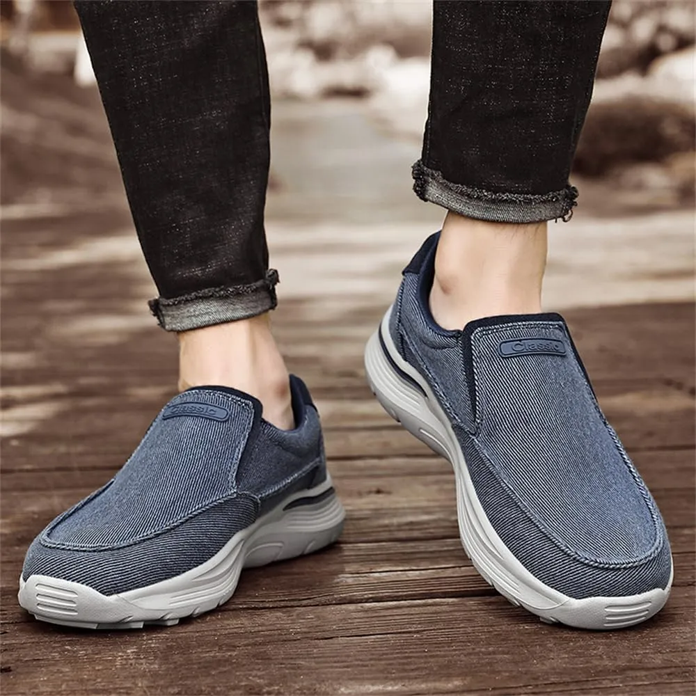 Light Sneakers for Men Casual Shoes Low Top Slip on Breathable Canvas Walking Shoes Comfortable Driving Shoes for Men