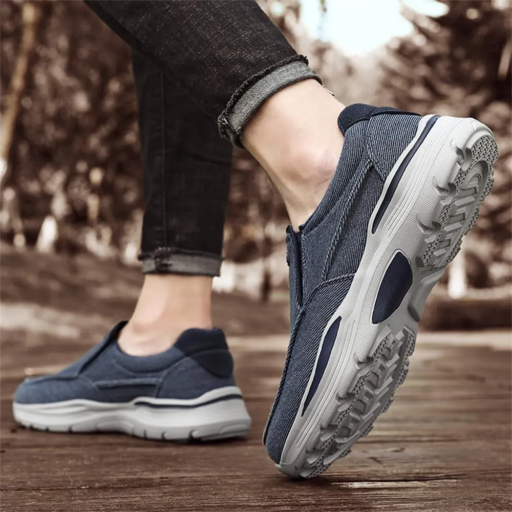 Light Sneakers for Men Casual Shoes Low Top Slip on Breathable Canvas Walking Shoes Comfortable Driving Shoes for Men