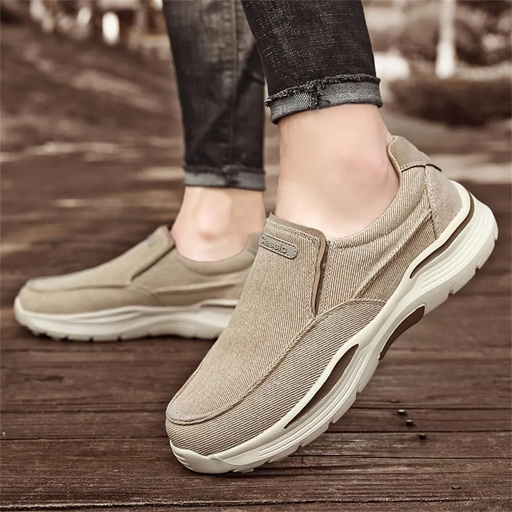 Light Sneakers for Men Casual Shoes Low Top Slip on Breathable Canvas Walking Shoes Comfortable Driving Shoes for Men