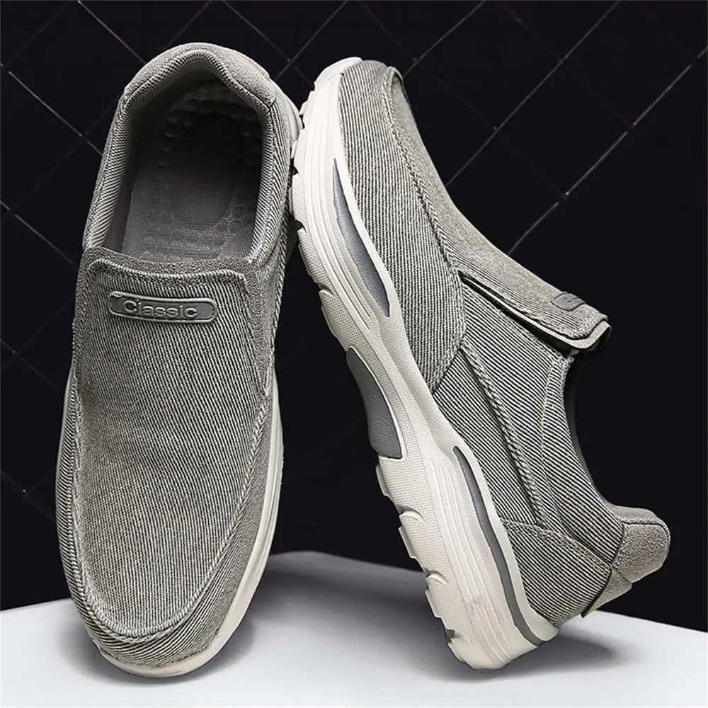 Light Sneakers for Men Casual Shoes Low Top Slip on Breathable Canvas Walking Shoes Comfortable Driving Shoes for Men
