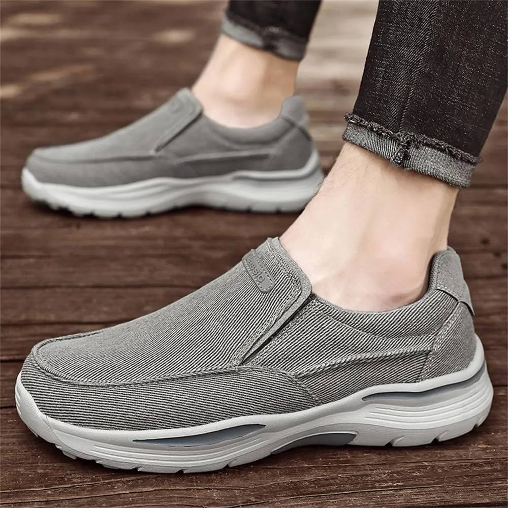 Light Sneakers for Men Casual Shoes Low Top Slip on Breathable Canvas Walking Shoes Comfortable Driving Shoes for Men