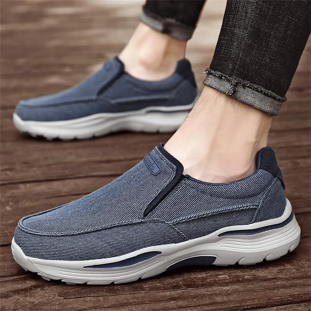 Light Sneakers for Men Casual Shoes Low Top Slip on Breathable Canvas Walking Shoes Comfortable Driving Shoes for Men