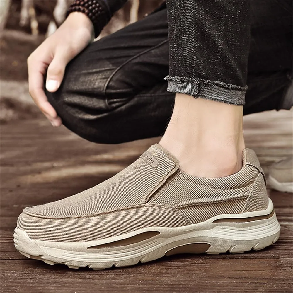 Light Sneakers for Men Casual Shoes Low Top Slip on Breathable Canvas Walking Shoes Comfortable Driving Shoes for Men