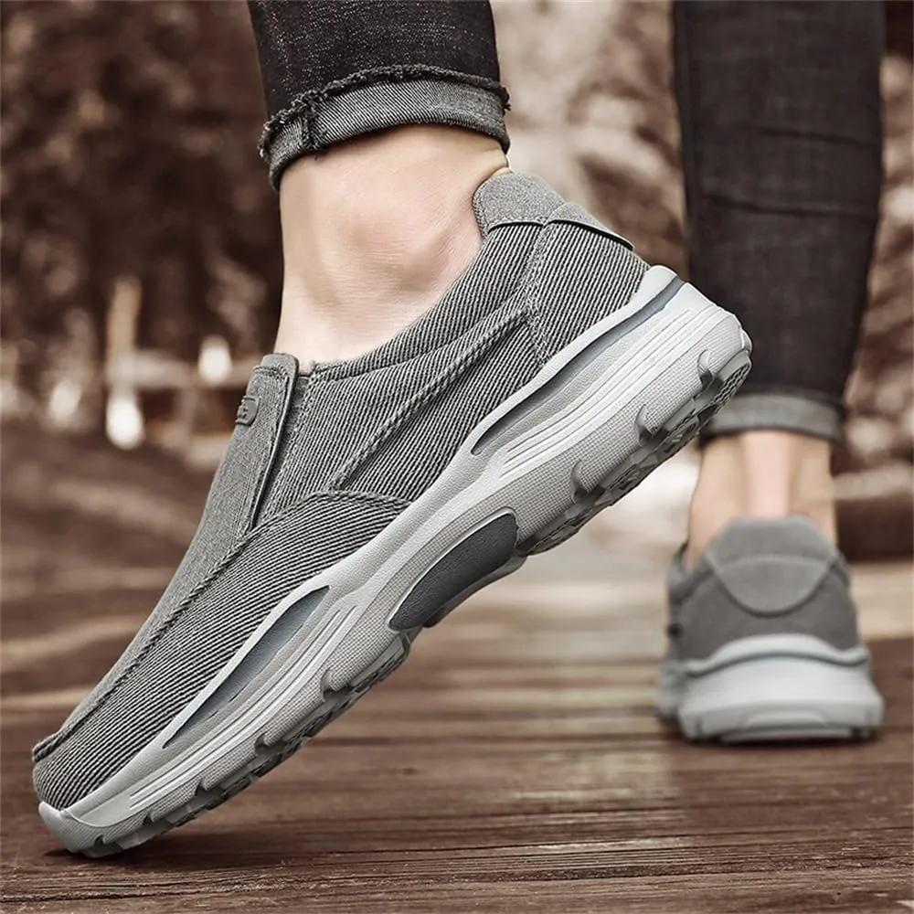 Light Sneakers for Men Casual Shoes Low Top Slip on Breathable Canvas Walking Shoes Comfortable Driving Shoes for Men