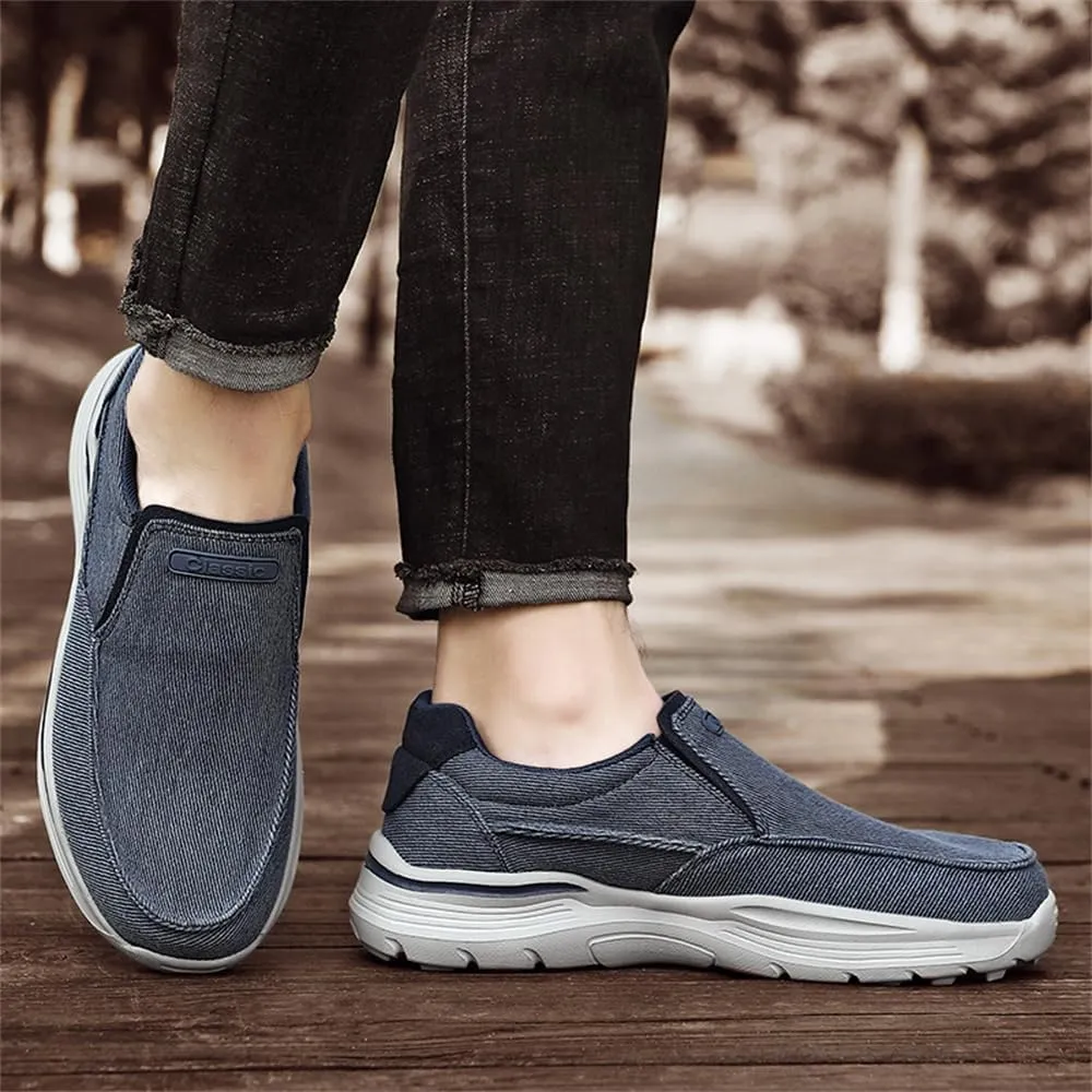 Light Sneakers for Men Casual Shoes Low Top Slip on Breathable Canvas Walking Shoes Comfortable Driving Shoes for Men
