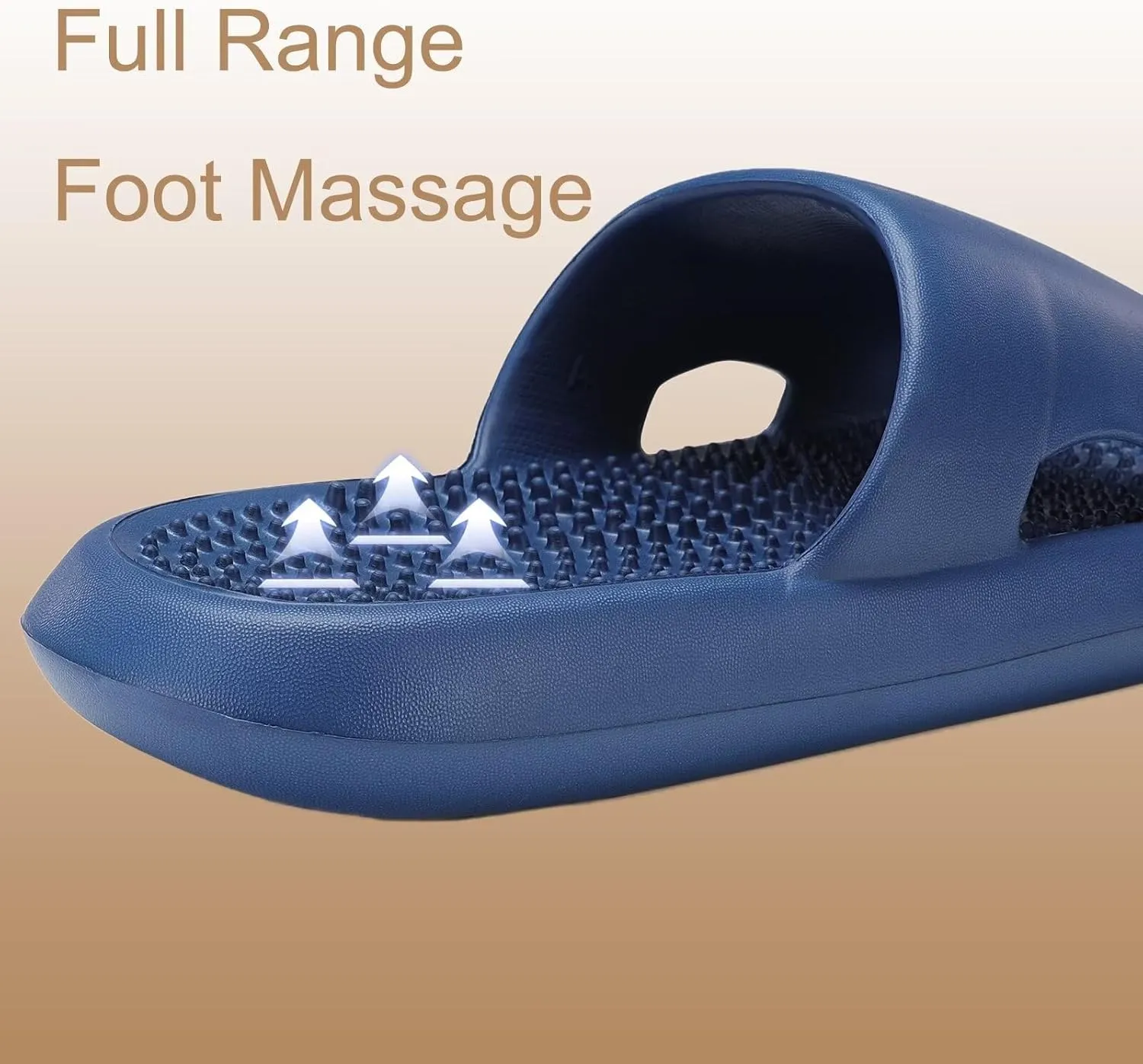 NineCiFun Massage Slippers Men's Shower Shoes Women's Indoor Bedroom Pool Spa Non-slip Silent Sandals