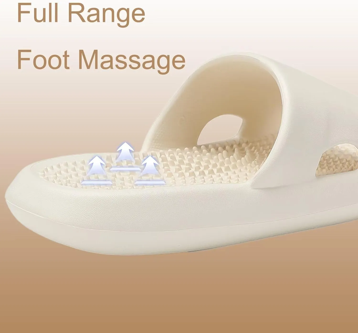 NineCiFun Massage Slippers Men's Shower Shoes Women's Indoor Bedroom Pool Spa Non-slip Silent Sandals