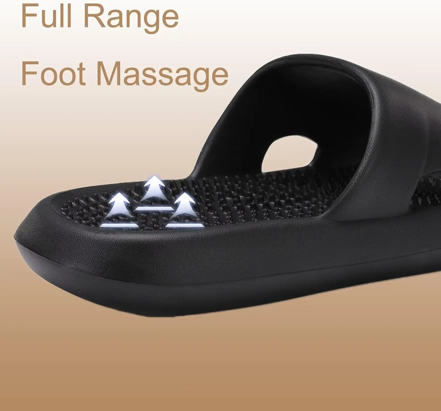 NineCiFun Massage Slippers Men's Shower Shoes Women's Indoor Bedroom Pool Spa Non-slip Silent Sandals