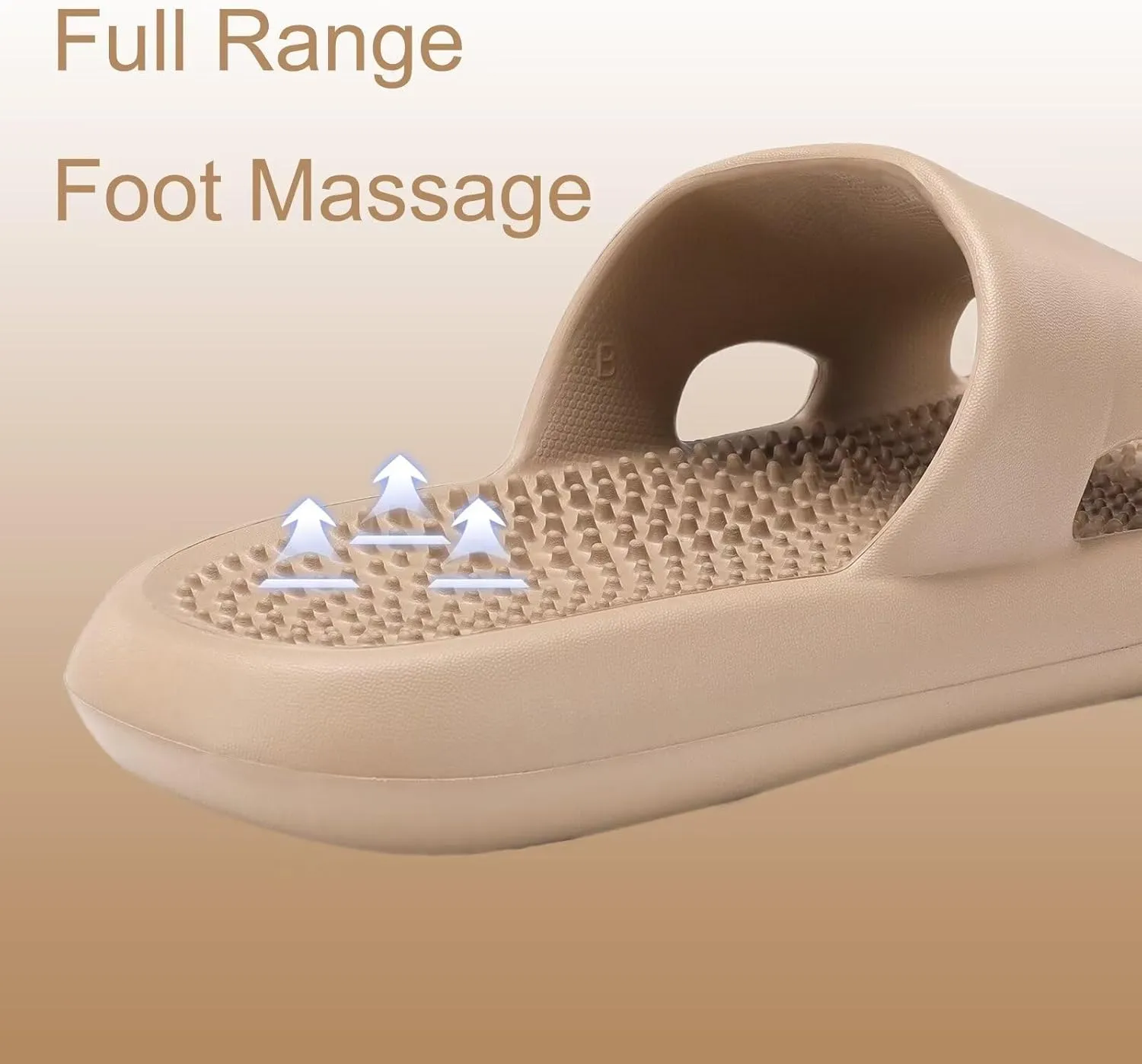 NineCiFun Massage Slippers Men's Shower Shoes Women's Indoor Bedroom Pool Spa Non-slip Silent Sandals