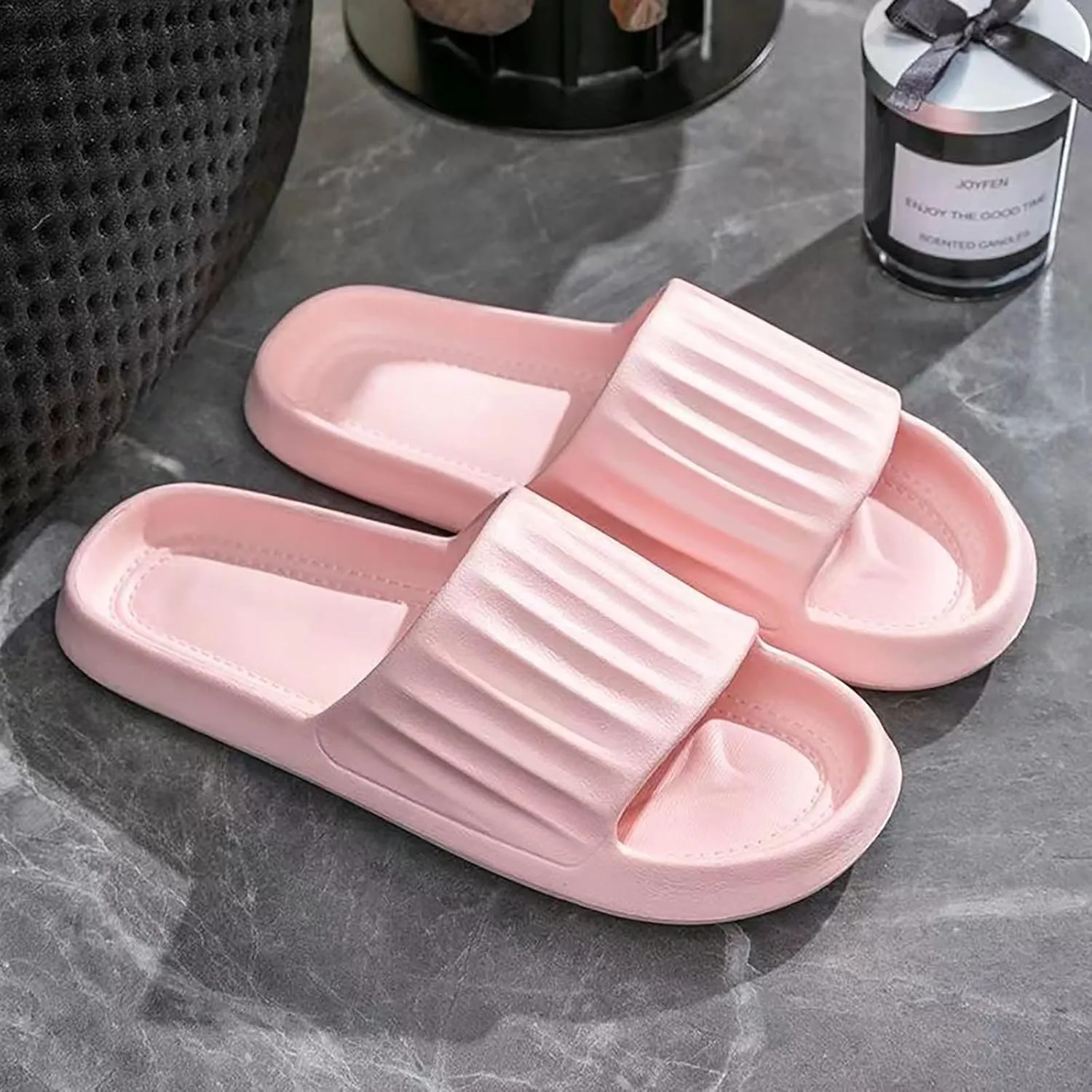 Non Slip Shower Shoes for Women House Slides Shower Sandals Versatile Sandals Pillow Slippers for Women