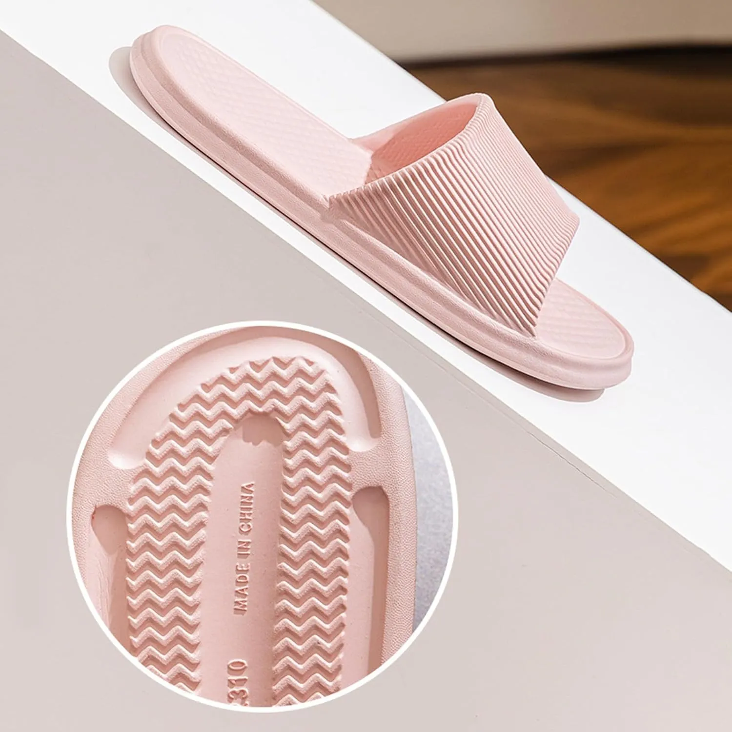 Non Slip Shower Shoes for Women Indoor Home Beach Non Slip Sandal Slim Sandals Women's Fashion Slippers