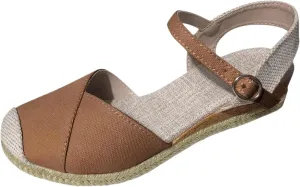 Orthopedic Wedge Sandals for Women Arch Support Closed Toe Platform Sandals Dressy Summer Buckle Ankle Strap Espadrilles Casual Strappy Slip on Sandal Comfortable Outdoor Shoes