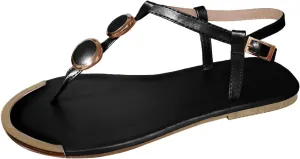 Slides for Women Dressy Sandals With Buckles Flip Flops for Women Beach Flat Sandal Womens Casual Summer Wear Women's Comfortable Walking Sandal