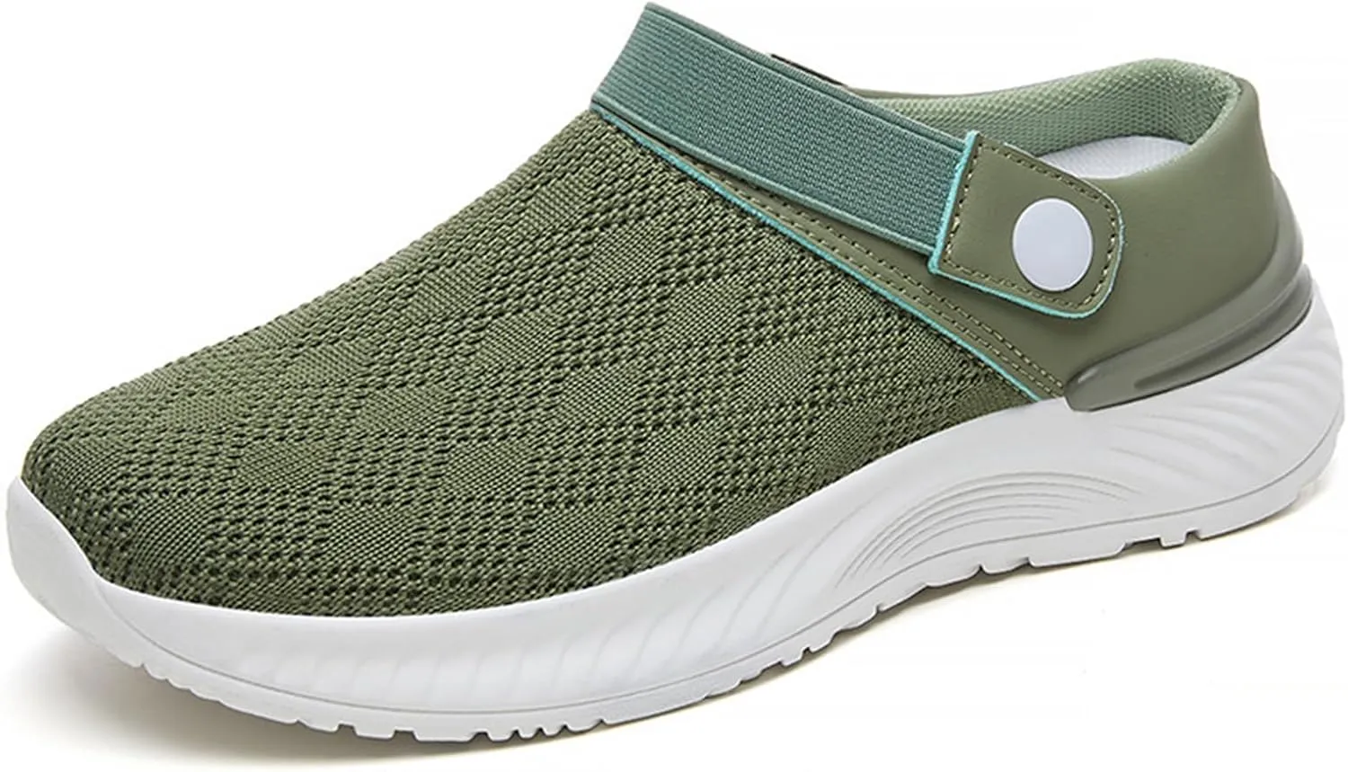 Slip On Sandals for Women Men Summer Air Cushion Platform Mesh Sneaker Breathable Mesh Walking Shoes Platform Outdoor Slippers Orthopedic Diabetic Sandals Casual Beach Shoe