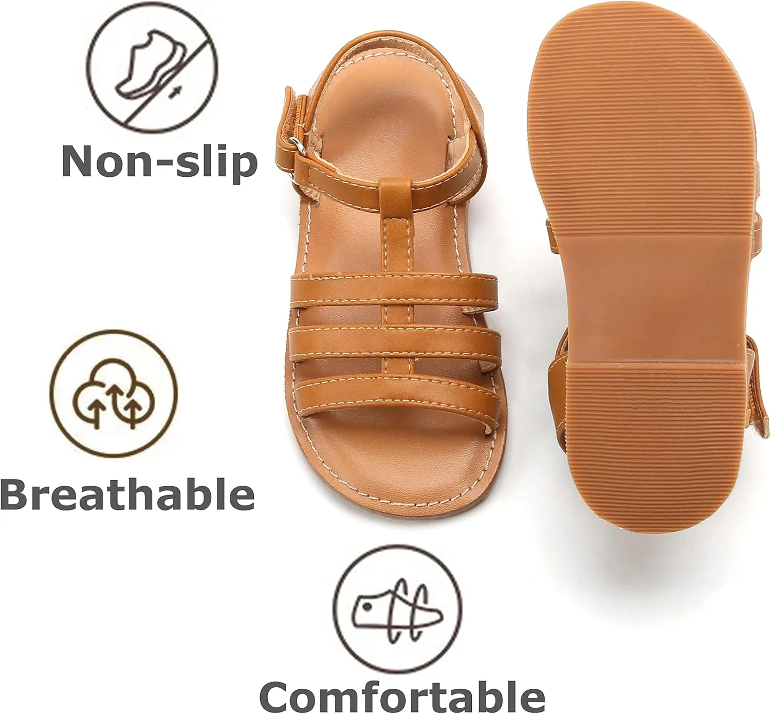 THEE BRON Girls Comfort Sandals Kids Shoes Sandals Filles Sandales