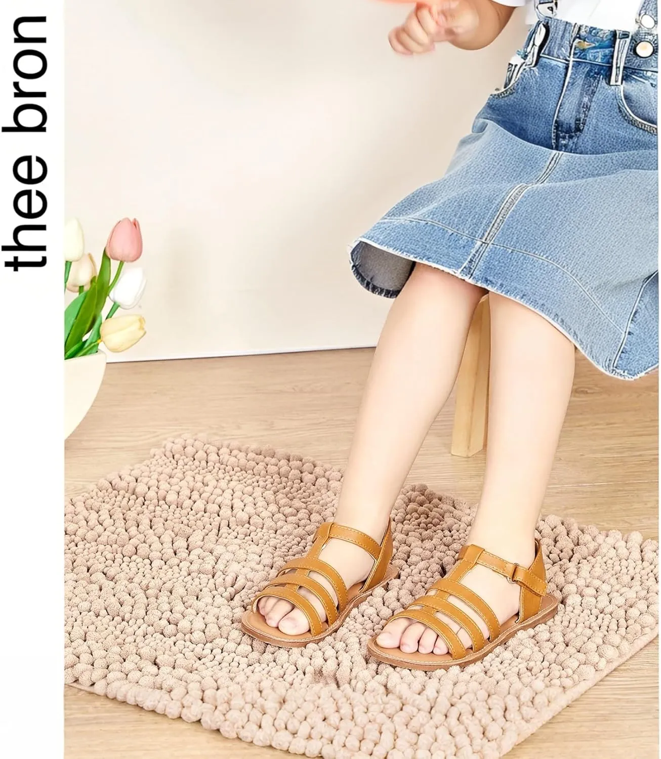 THEE BRON Girls Comfort Sandals Kids Shoes Sandals Filles Sandales