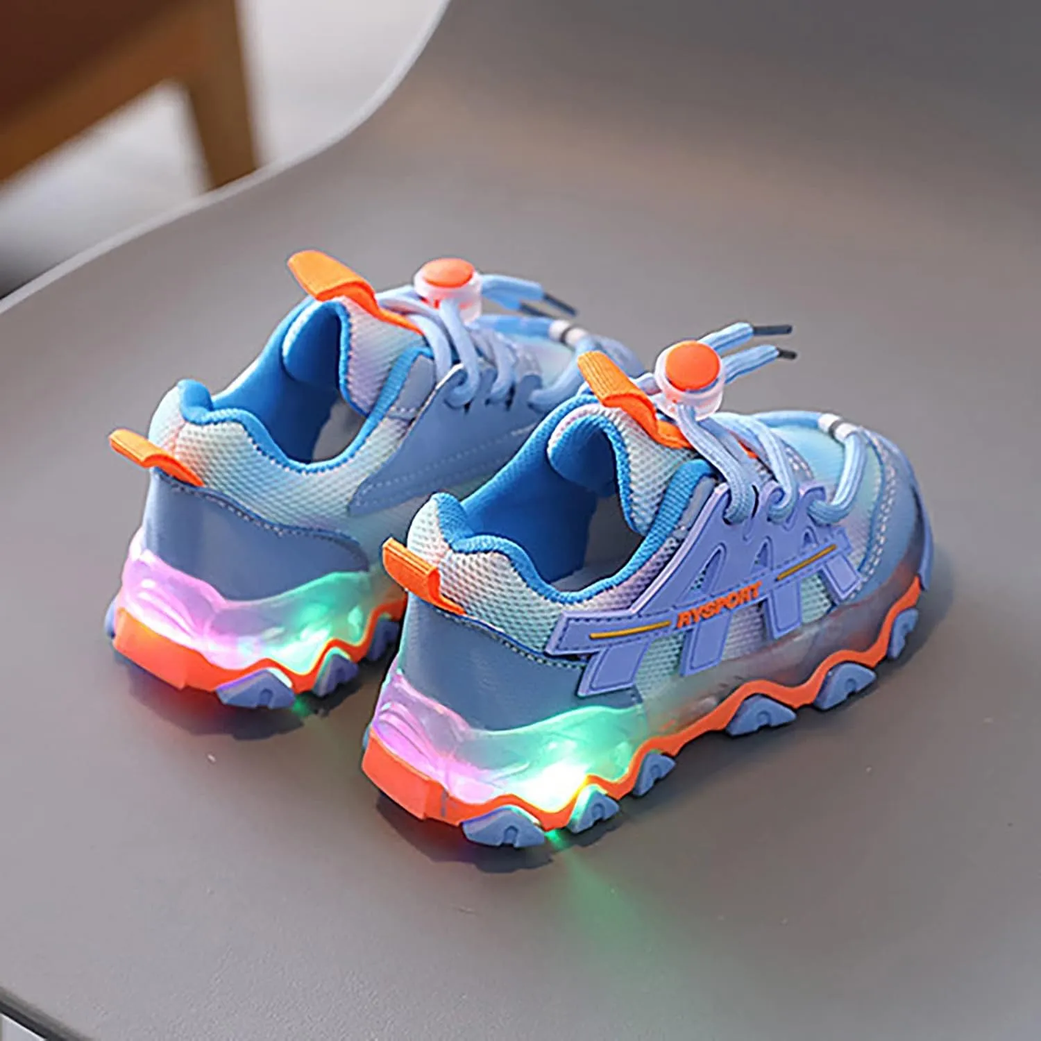 Toddler Boys Girls Light Up Shoes Flashing Lightweight Mesh Breathable Adorable Casual Cute Toddler Dress Shoe Kids
