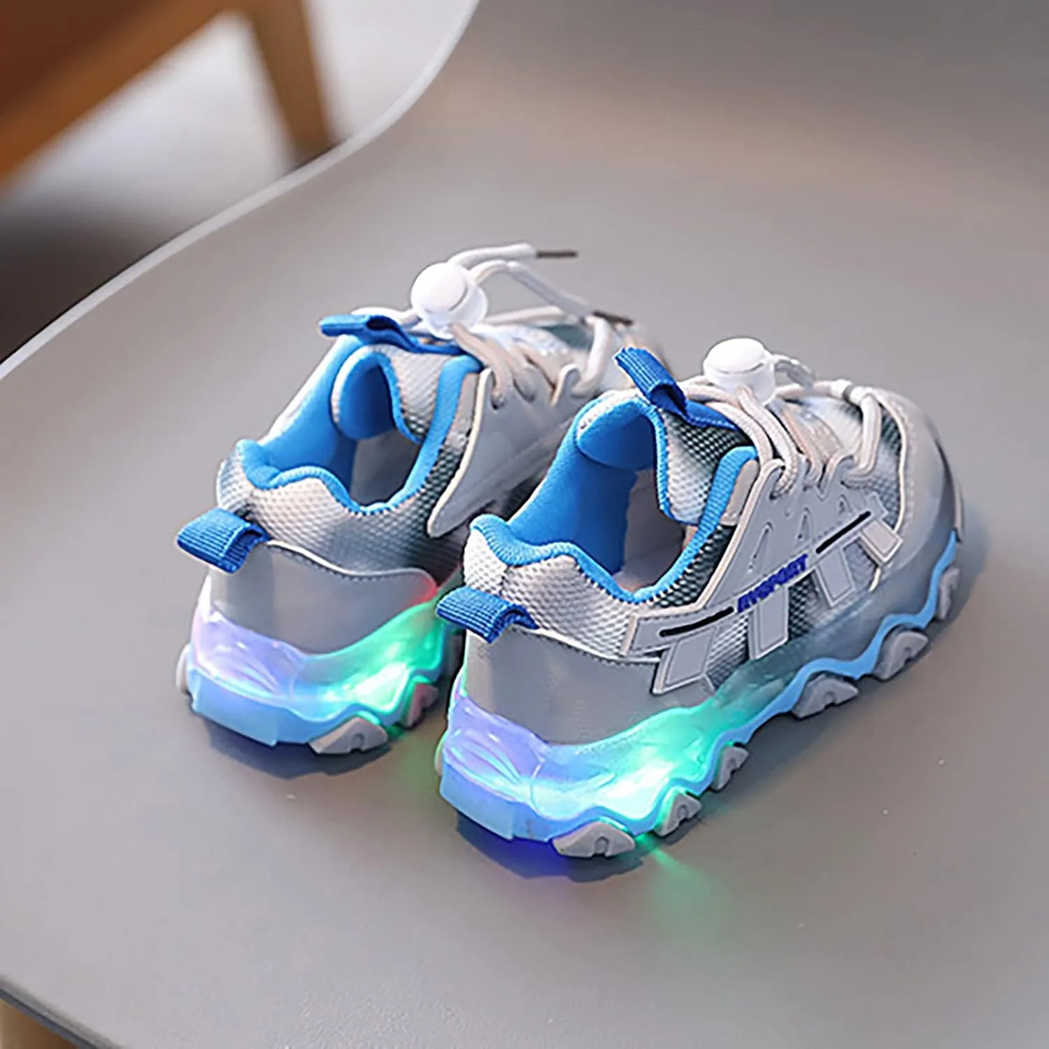 Toddler Boys Girls Light Up Shoes Flashing Lightweight Mesh Breathable Adorable Casual Cute Toddler Dress Shoe Kids