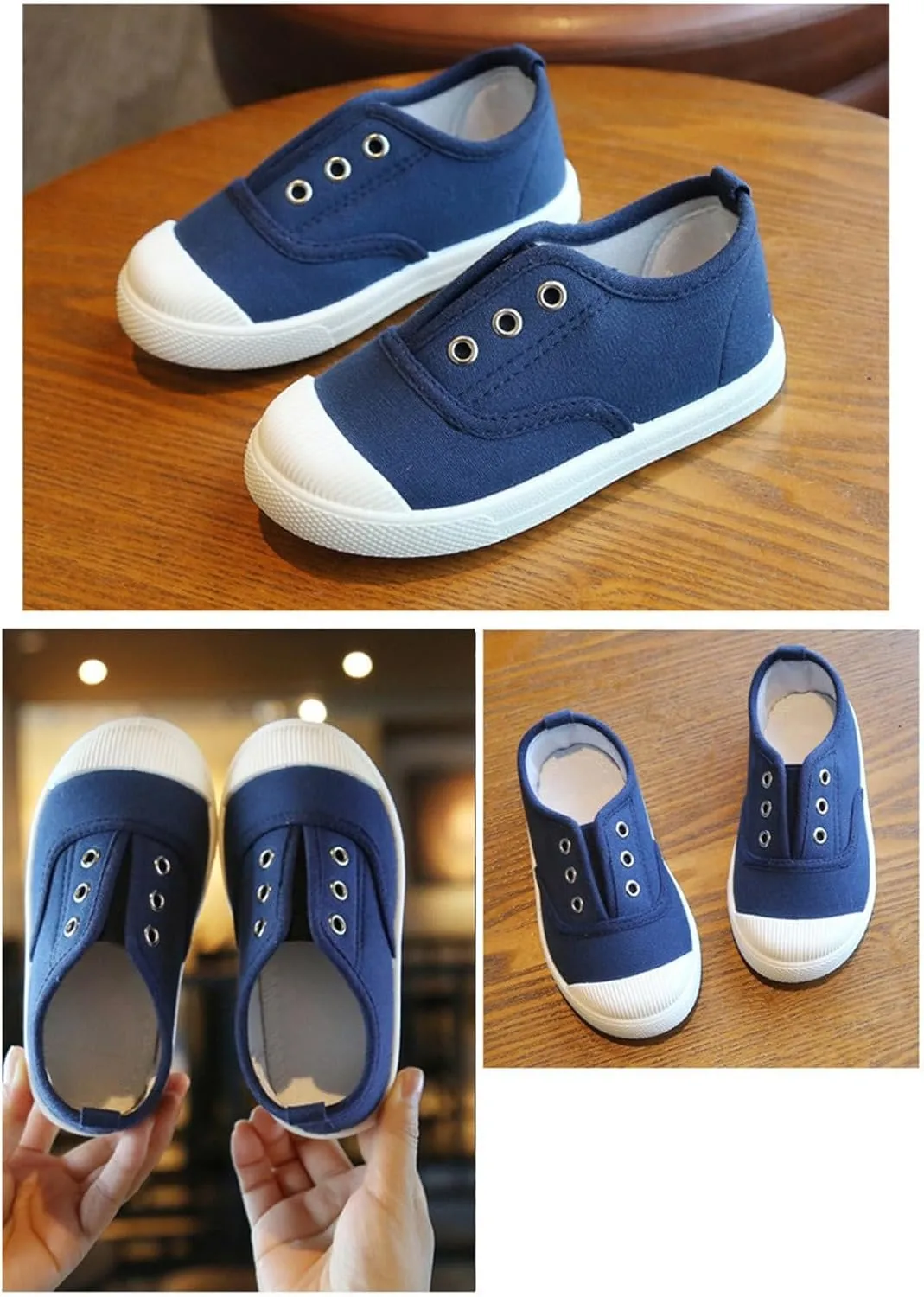 Toddler Canvas Flat Sneakers Lace Ankle Non Slip Running Sport Shoes Childrens Kids Breathable Comfy Summer Casual Shoes