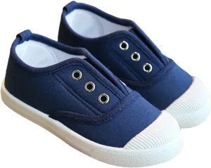 Toddler Canvas Flat Sneakers Lace Ankle Non Slip Running Sport Shoes Childrens Kids Breathable Comfy Summer Casual Shoes