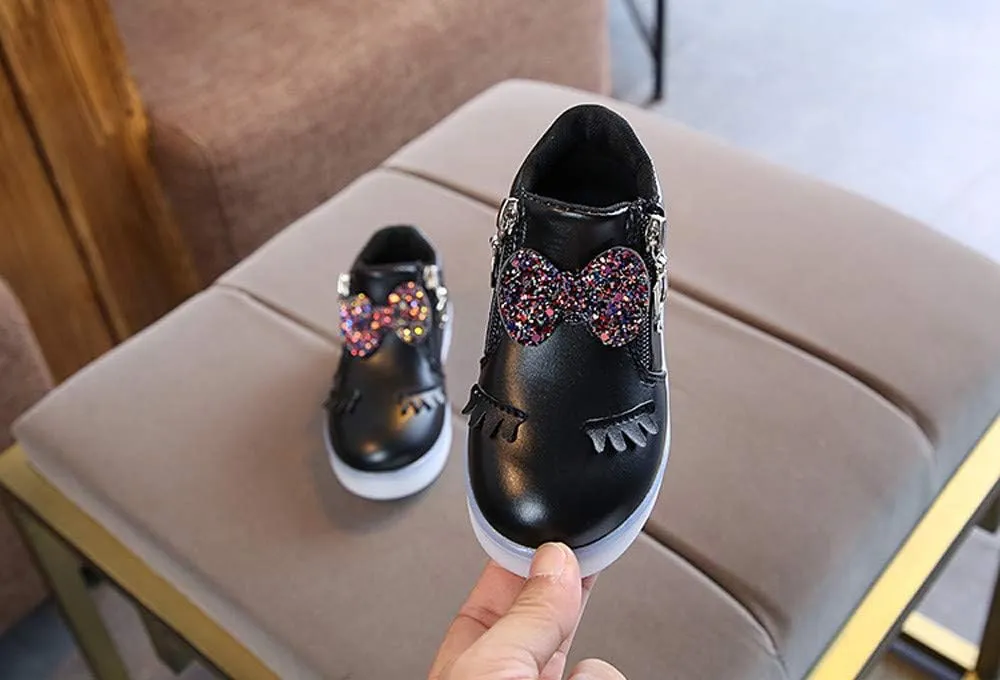 Toddler Girls Led Boots Kids Light Up Sneakers Flashing Breathable Casual Sport Walking Shoes Outdoor Water Shoes